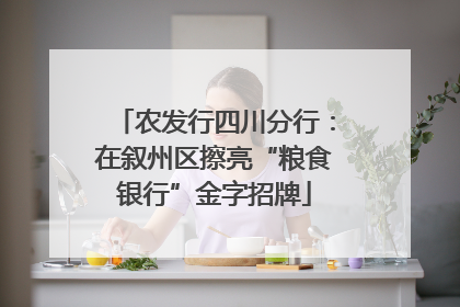 农发行四川分行：在叙州区擦亮“粮食银行”金字招牌