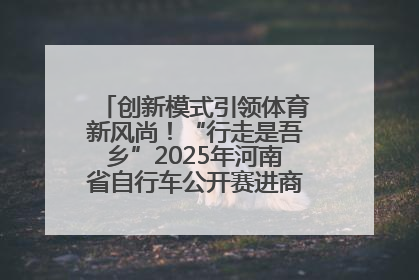 创新模式引领体育新风尚！“行走是吾乡”2025年河南省自行车公开赛进商圈系列赛落幕