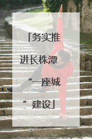 务实推进长株潭“一座城”建设