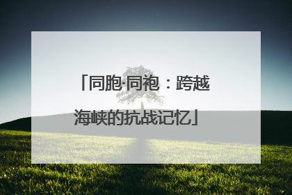 同胞·同袍：跨越海峡的抗战记忆