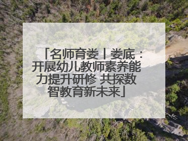 名师育娄丨娄底：开展幼儿教师素养能力提升研修 共探数智教育新未来
