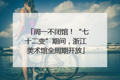 周一不闭馆！“七十二变”期间，浙江美术馆全周期开放