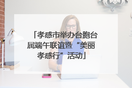 孝感市举办台胞台属端午联谊暨“美丽孝感行”活动