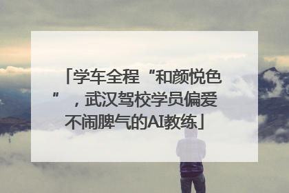 学车全程“和颜悦色”，武汉驾校学员偏爱不闹脾气的AI教练