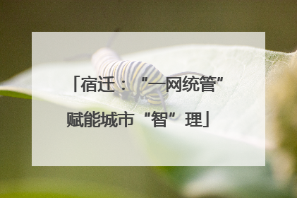 宿迁：“一网统管”赋能城市“智”理