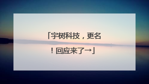 宇树科技，更名！回应来了→