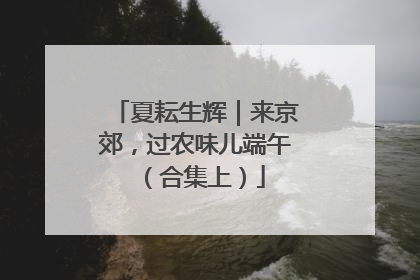 夏耘生辉｜来京郊，过农味儿端午（合集上）
