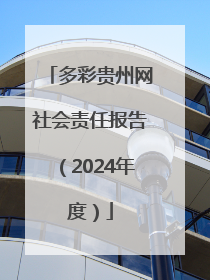 多彩贵州网社会责任报告（2024年度）