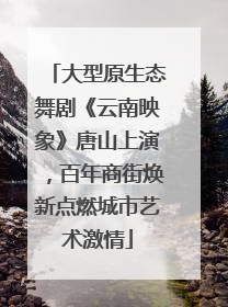 大型原生态舞剧《云南映象》唐山上演，百年商街焕新点燃城市艺术激情