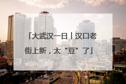 大武汉一日︱汉口老街上新，太“豆”了