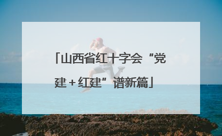山西省红十字会“党建＋红建”谱新篇