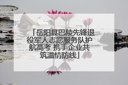 岳阳县巴陵先锋退役军人志愿服务队护航高考 携手企业共筑温情防线