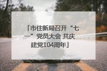 市住新局召开“七一”党员大会 共庆建党104周年