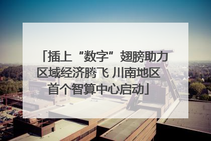 插上“数字”翅膀助力区域经济腾飞 川南地区首个智算中心启动