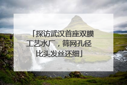 探访武汉首座双膜工艺水厂，筛网孔径比头发丝还细