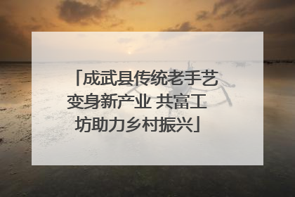 成武县传统老手艺变身新产业 共富工坊助力乡村振兴