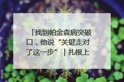 找到帕金森病突破口，他说“关键走对了这一步”｜扎根上海，从0到1