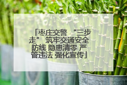 枣庄交警 “三步走” 筑牢交通安全防线 隐患清零 严管违法 强化宣传