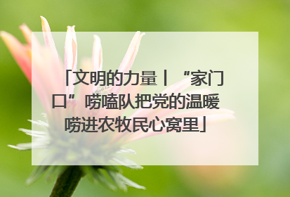 文明的力量丨“家门口”唠嗑队把党的温暖唠进农牧民心窝里