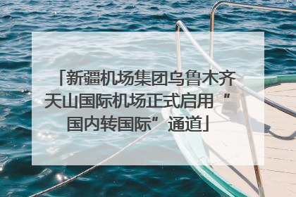 新疆机场集团乌鲁木齐天山国际机场正式启用“国内转国际”通道