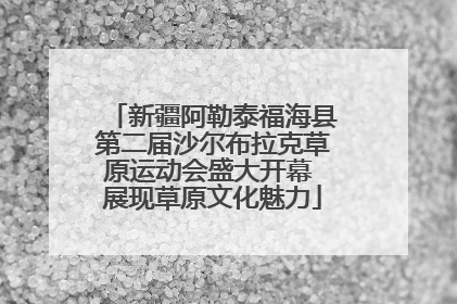 新疆阿勒泰福海县第二届沙尔布拉克草原运动会盛大开幕 展现草原文化魅力