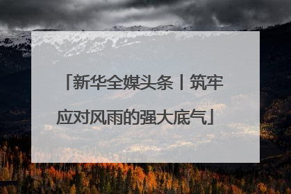 新华全媒头条丨筑牢应对风雨的强大底气