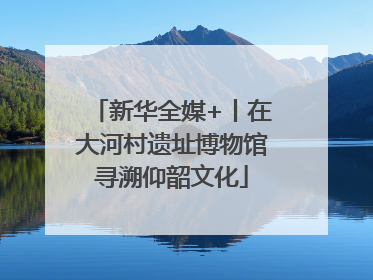 新华全媒+丨在大河村遗址博物馆寻溯仰韶文化