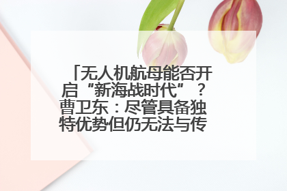 无人机航母能否开启“新海战时代”？曹卫东：尽管具备独特优势但仍无法与传统航母相提并论