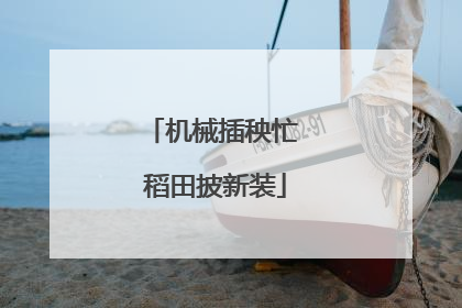 机械插秧忙 稻田披新装