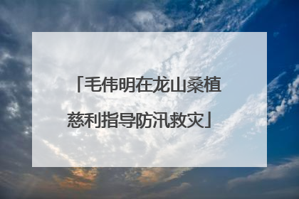 毛伟明在龙山桑植慈利指导防汛救灾