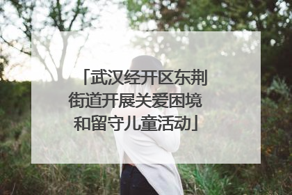 武汉经开区东荆街道开展关爱困境和留守儿童活动