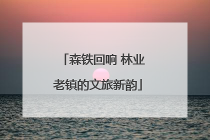 森铁回响 林业老镇的文旅新韵