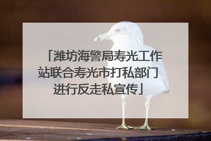 潍坊海警局寿光工作站联合寿光市打私部门进行反走私宣传