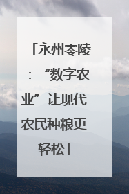 永州零陵：“数字农业”让现代农民种粮更轻松
