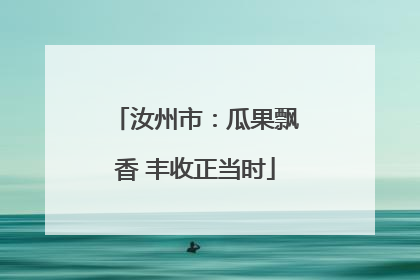 汝州市：瓜果飘香 丰收正当时