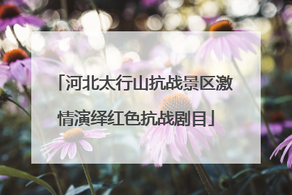 河北太行山抗战景区激情演绎红色抗战剧目