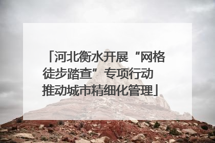 河北衡水开展“网格徒步踏查”专项行动 推动城市精细化管理