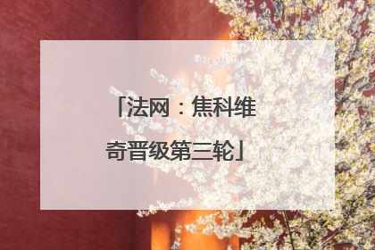法网：焦科维奇晋级第三轮
