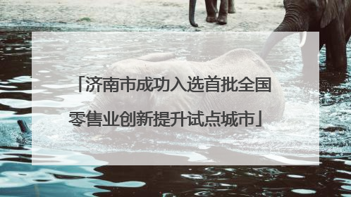 济南市成功入选首批全国零售业创新提升试点城市