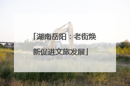 湖南岳阳：老街焕新促进文旅发展