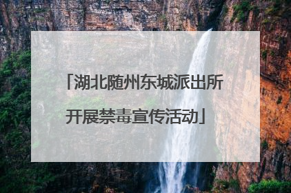 湖北随州东城派出所开展禁毒宣传活动