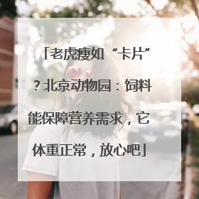 老虎瘦如“卡片”？北京动物园：饲料能保障营养需求，它体重正常，放心吧