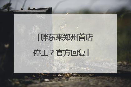 胖东来郑州首店停工？官方回复