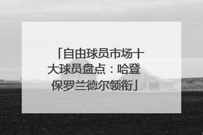 自由球员市场十大球员盘点：哈登保罗兰德尔领衔