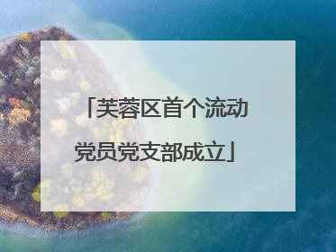 芙蓉区首个流动党员党支部成立