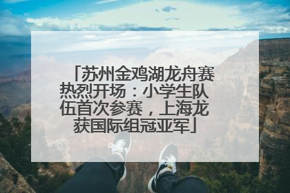 苏州金鸡湖龙舟赛热烈开场：小学生队伍首次参赛，上海龙获国际组冠亚军