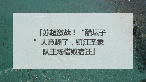 苏超激战！“醋坛子”大意翻了，镇江圣象队主场惜败宿迁