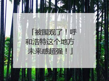 被围观了！呼和浩特这个地方未来感超强！
