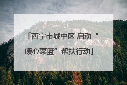 西宁市城中区 启动“暖心菜篮”帮扶行动