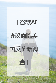 谷歌AI协议面临美国反垄断调查